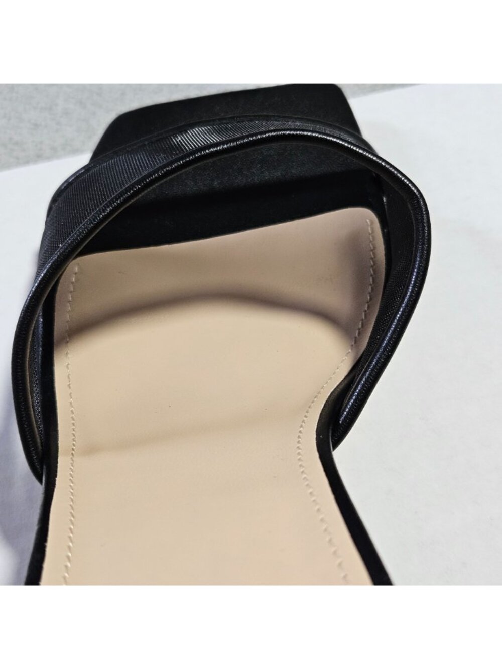 Woman's Modatope black dress casual black slip on kitten heel mesh pump slide 11 - Picture 5 of 8